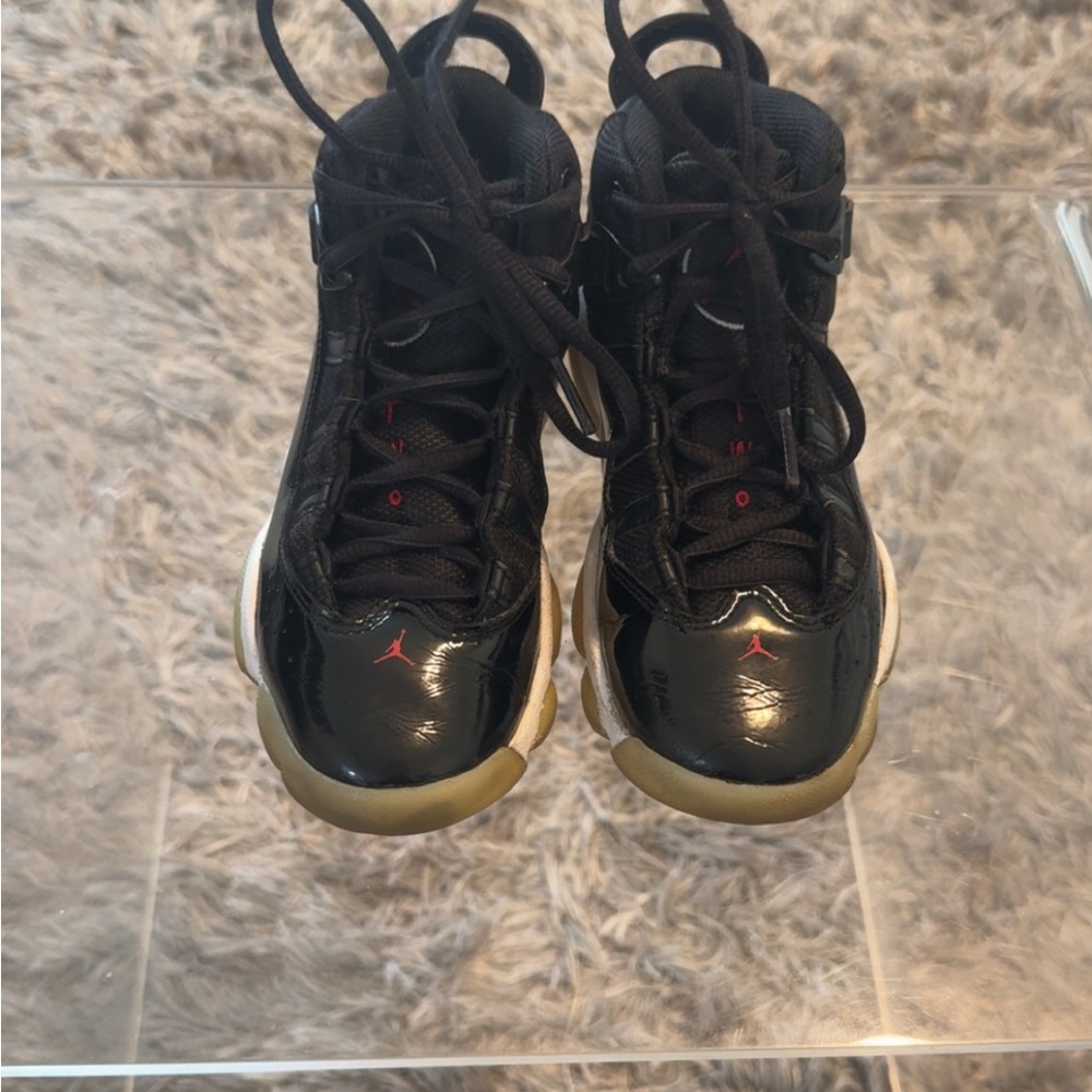 Nike Jordan Kids' Black and Gum Basketball Shoes